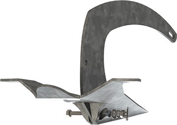 Mantus 45 lb Galvanized Steel M2 Anchor